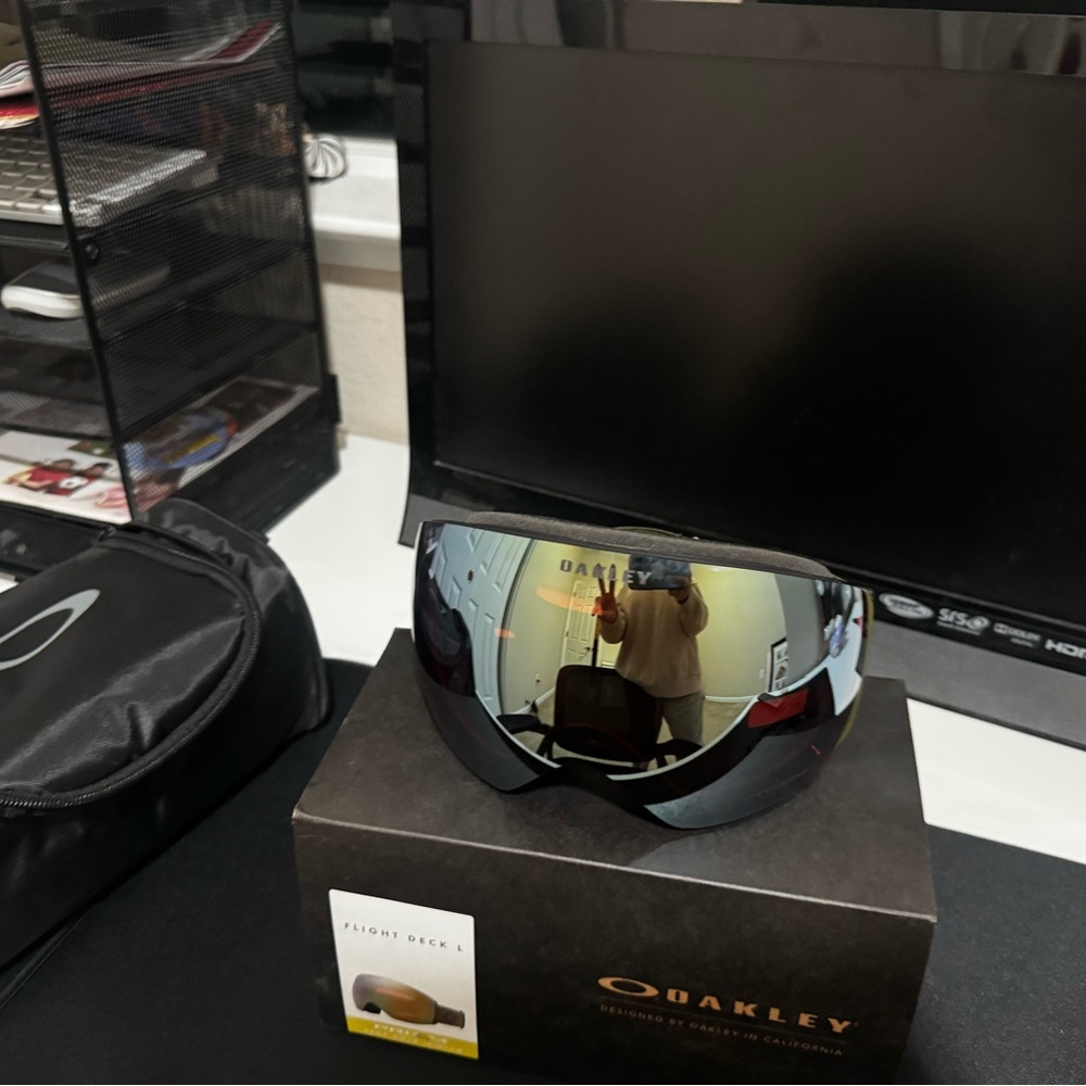 Oakley Flight Deck Goggles prizm sage gold